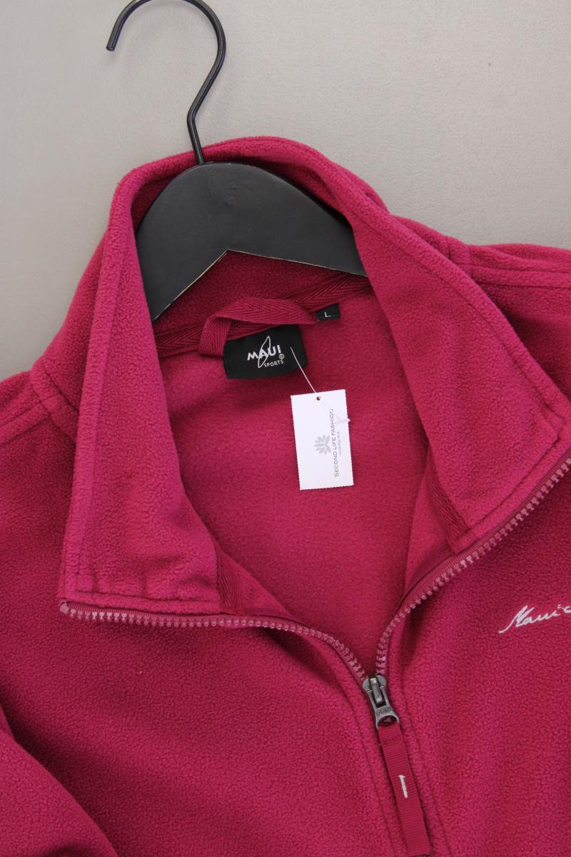 Maui Sports Fleecejacke Gr. L Langarm lila aus Polyester