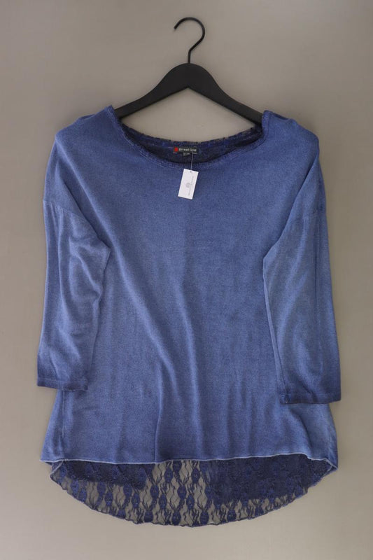 Street One Feinstrickpullover Gr. 38 blau aus Viskose