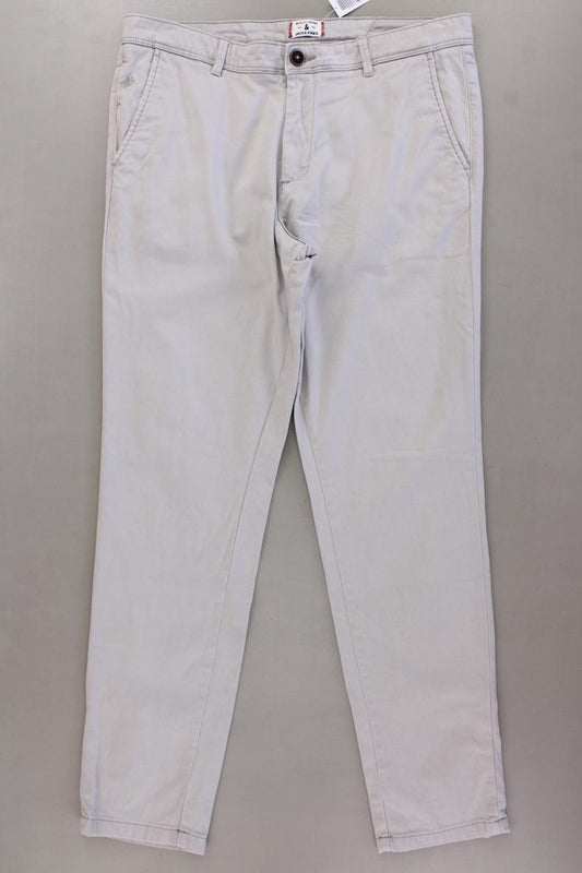 Jack & Jones Chinohose für Herren Gr. W33/L32 grau aus Baumwolle