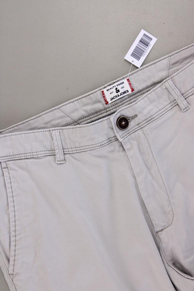 Jack & Jones Chinohose für Herren Gr. W33/L32 grau aus Baumwolle