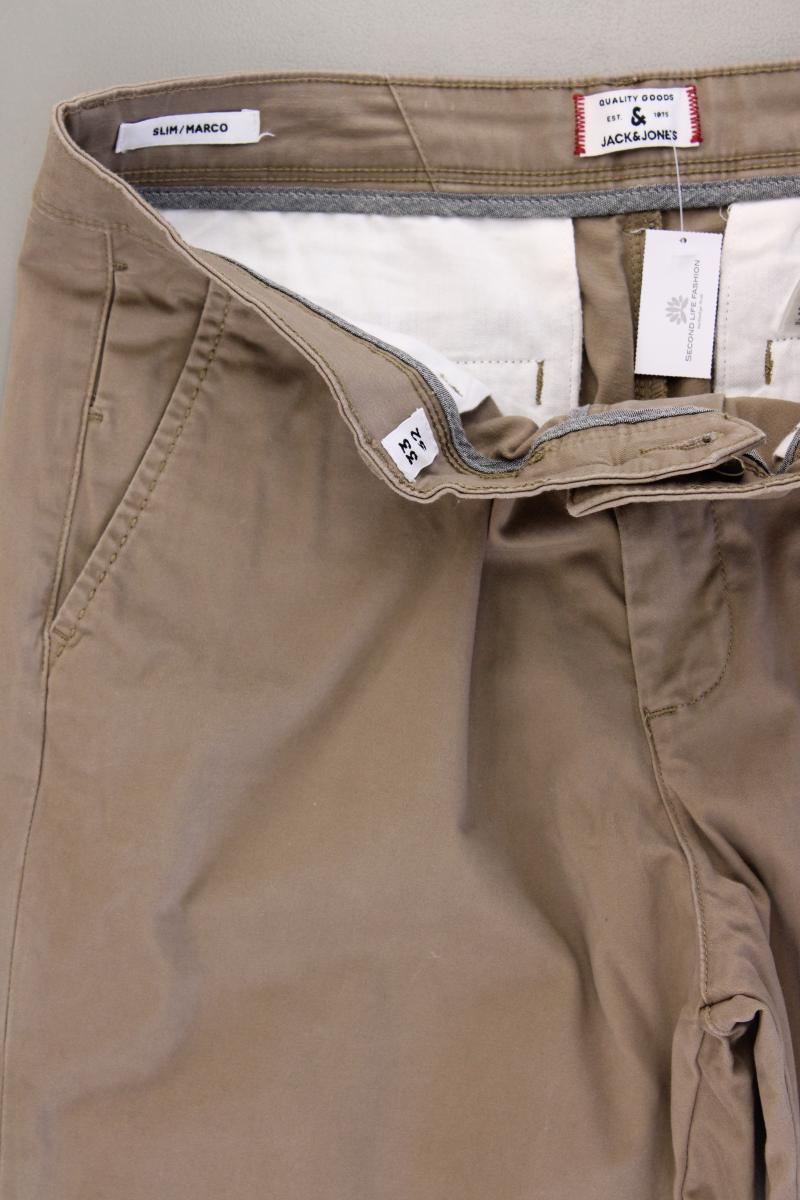 Jack & Jones Chinohose für Herren Gr. W33/L32 braun aus Baumwolle