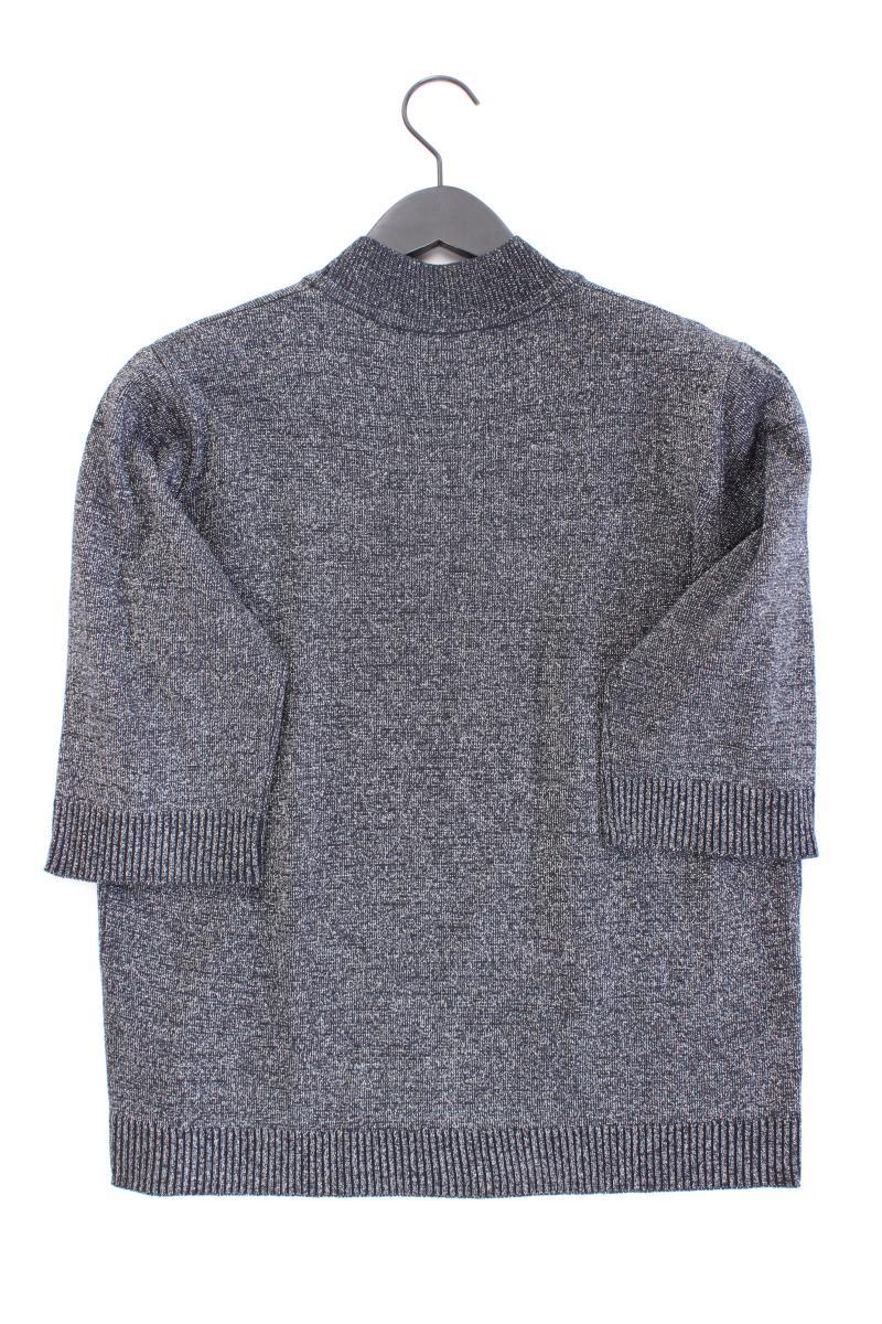 Cashmasoft T-Shirt Gr. 42 Kurzarm mit Glitzer silber aus Polyacryl