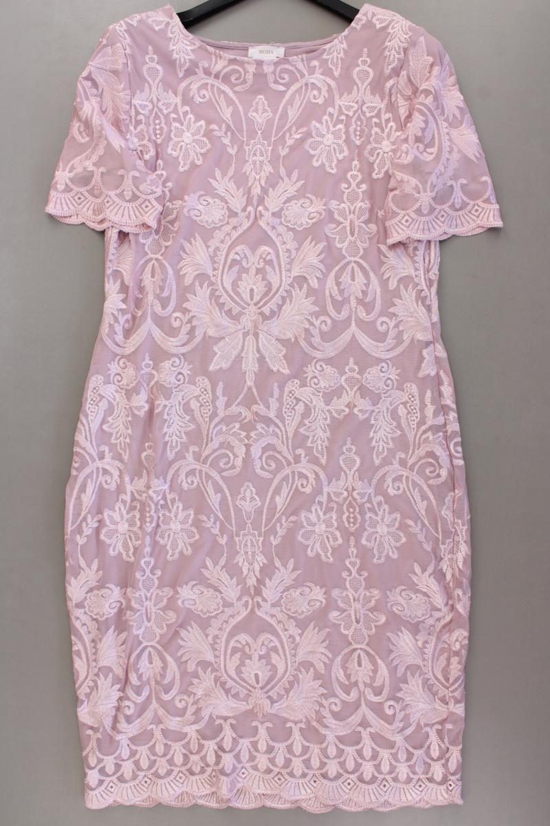 Mona Spitzenkleid Gr. 42 neuwertig Kurzarm rosa aus Polyester