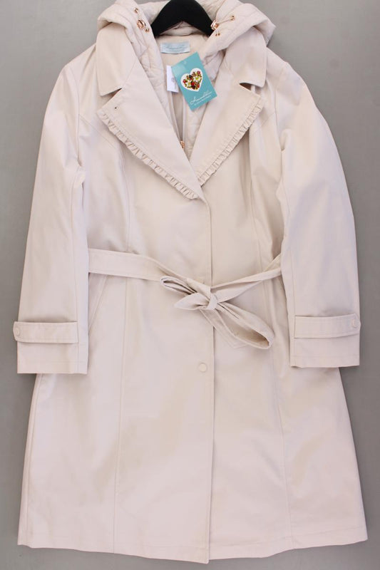 Himmelblau Kapuzenmantel Gr. 44 neu mit Etikett creme aus Polyester