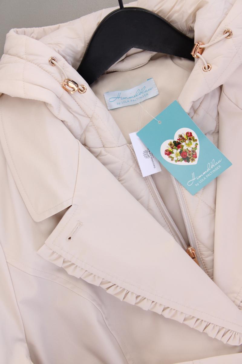 Himmelblau Kapuzenmantel Gr. 44 neu mit Etikett creme aus Polyester