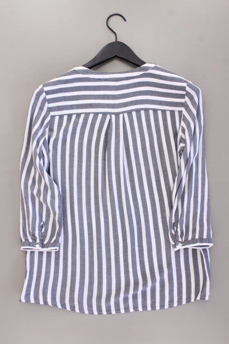 Tom Tailor Classic Bluse Gr. 36 gestreift 3/4 Ärmel grau