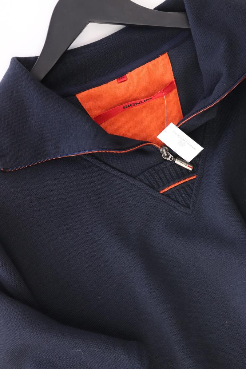Signum Langarmpullover für Herren Gr. XXL blau aus Baumwolle