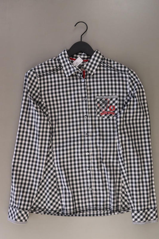 Milano Italy Karobluse Gr. 40 kariert Langarm grau