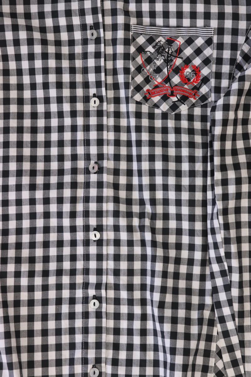 Milano Italy Karobluse Gr. 40 kariert Langarm grau