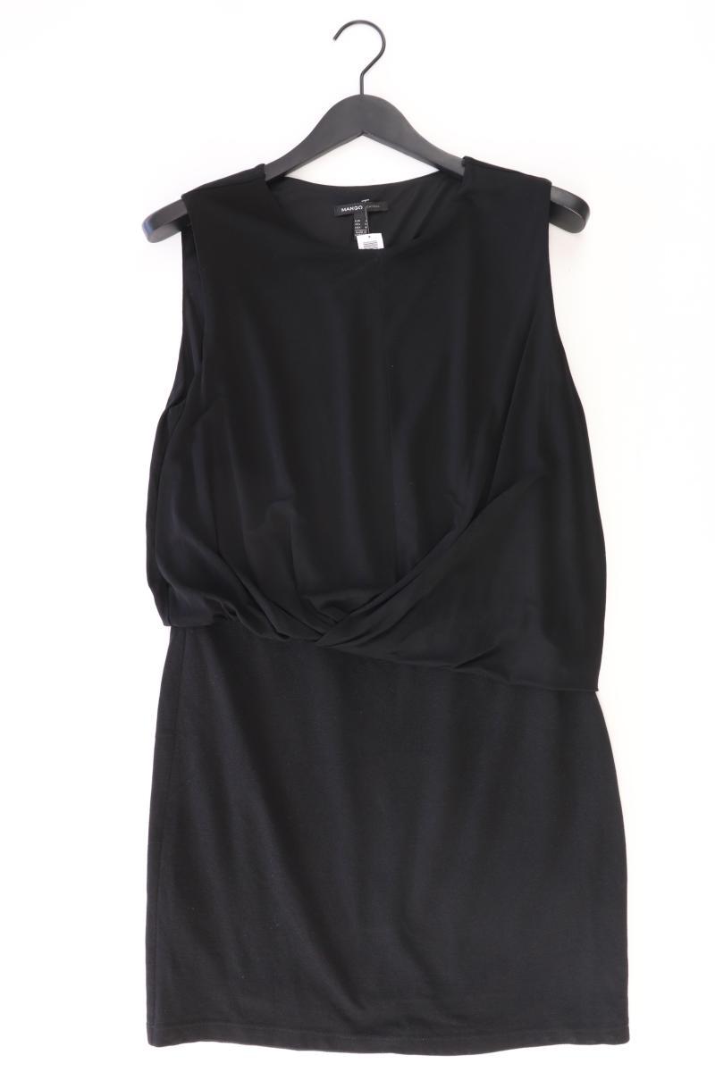 Mango Abendkleid Gr. L Ärmellos schwarz aus Baumwolle