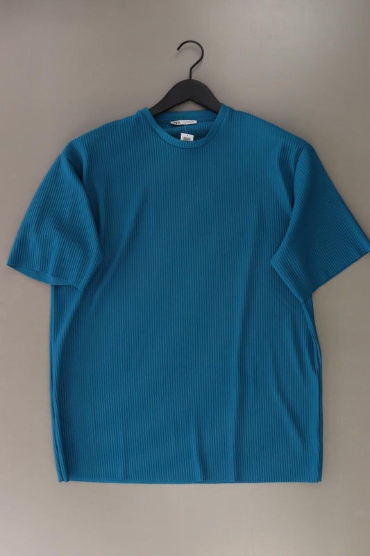 Zara T-Shirt Gr. M Kurzarm blau