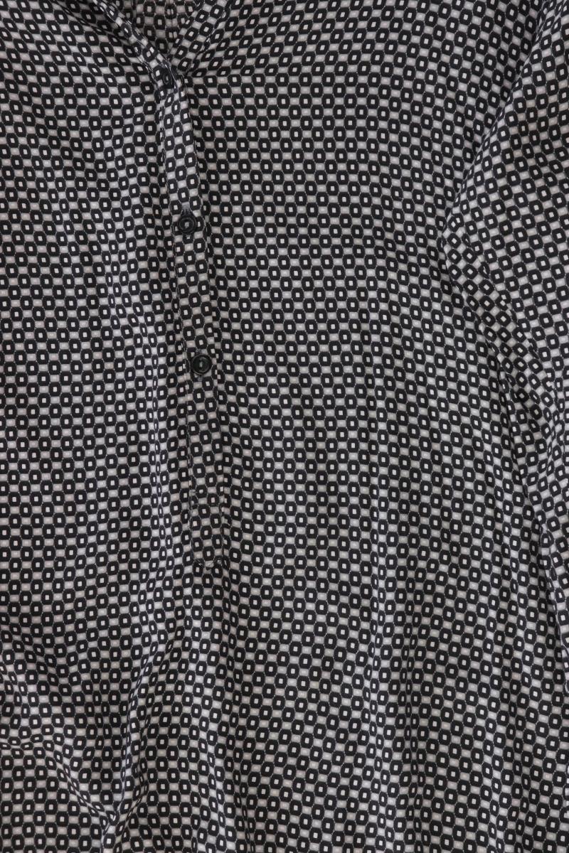 Zero Langarmbluse Gr. 42 mit Rautenmuster grau