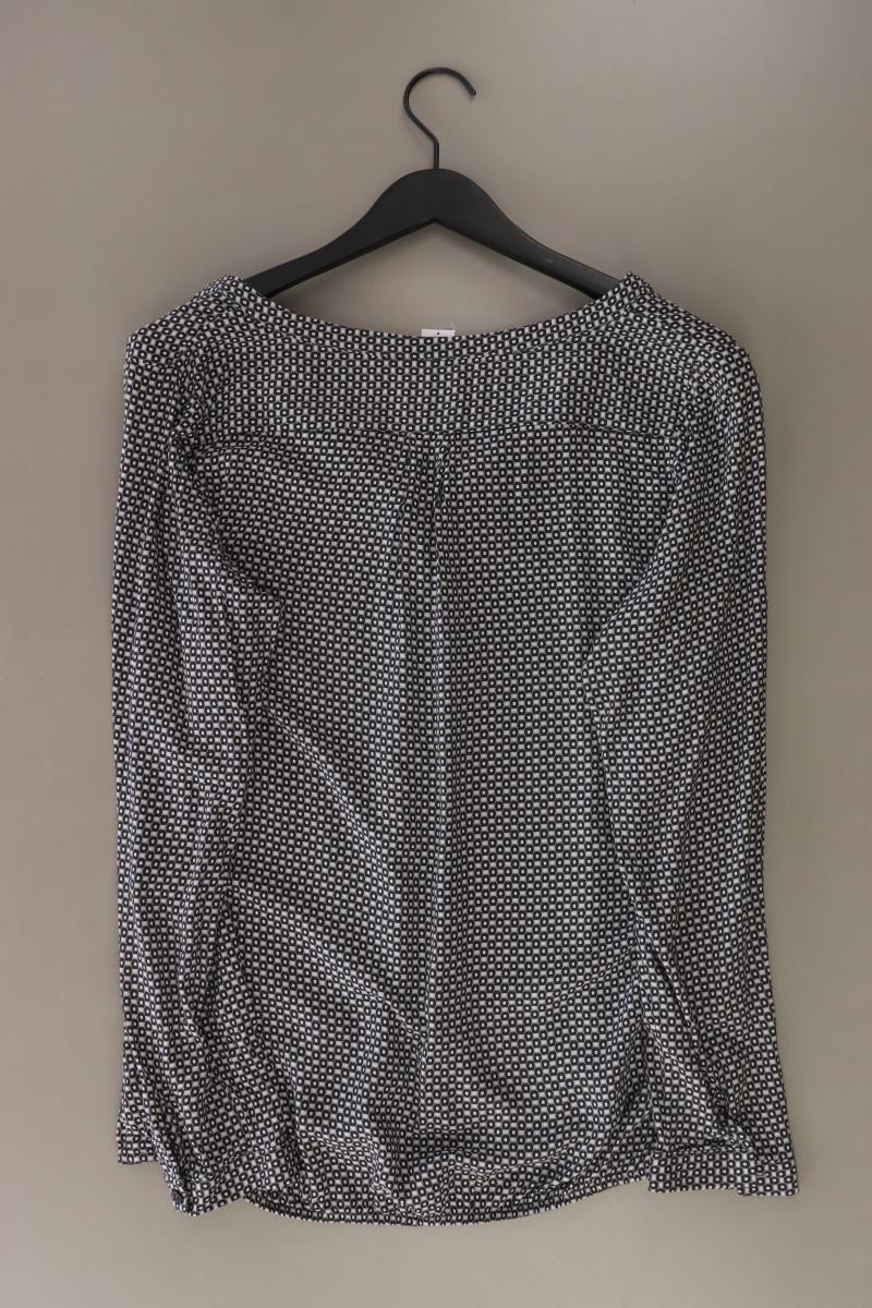 Zero Langarmbluse Gr. 42 mit Rautenmuster grau