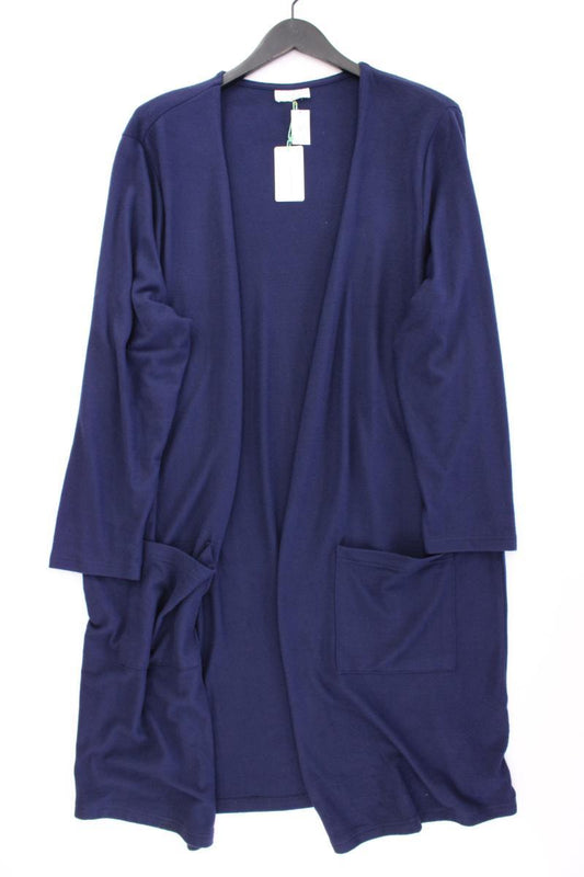 Helena Vera Strickjacke Gr. 52 neu mit Etikett Langarm blau aus Polyester