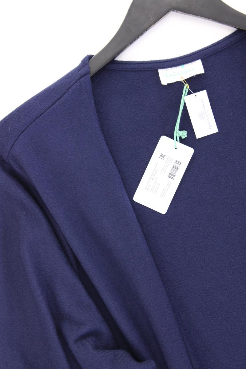 Helena Vera Strickjacke Gr. 52 neu mit Etikett Langarm blau aus Polyester