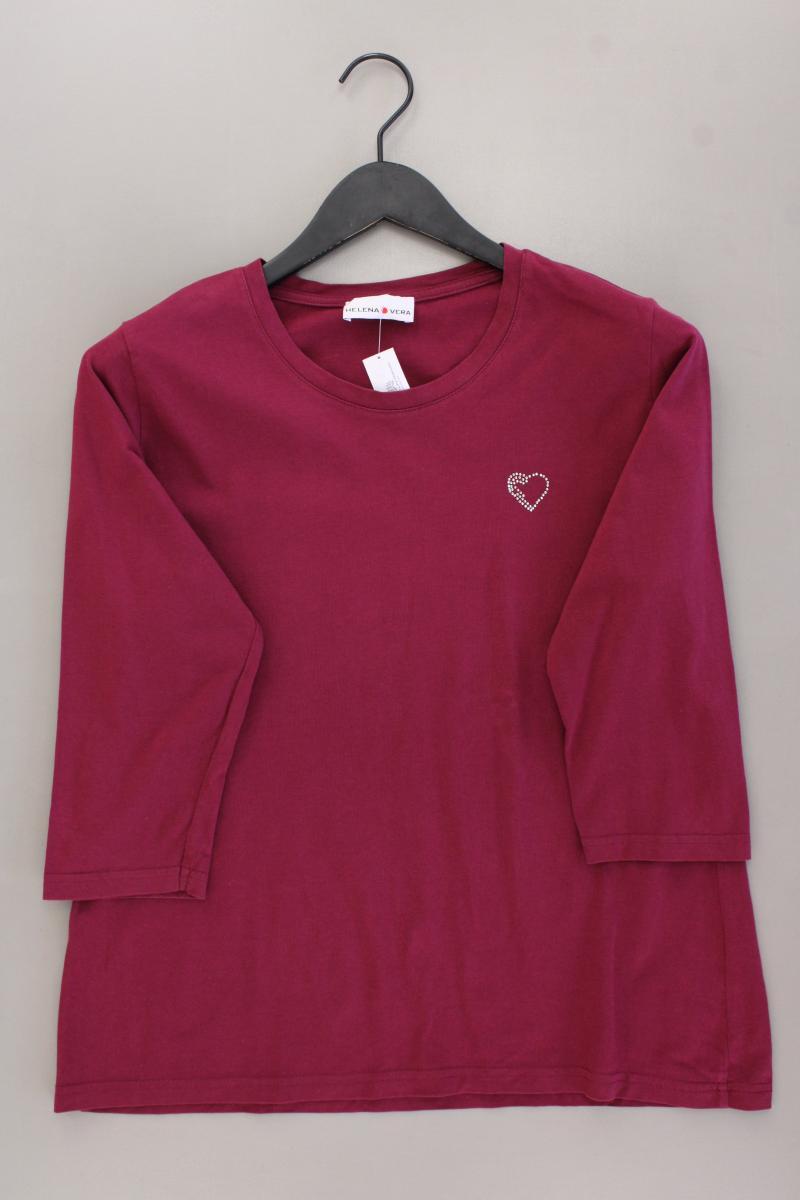 Helena Vera Classic Shirt Gr. 42 3/4 Ärmel lila aus Baumwolle