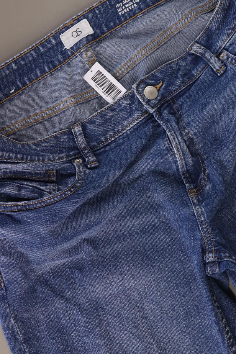 QS by s.Oliver Straight Jeans Gr. 44 blau aus Baumwolle