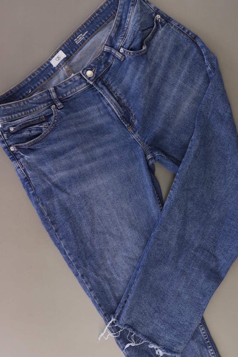 QS by s.Oliver Straight Jeans Gr. 44 blau aus Baumwolle