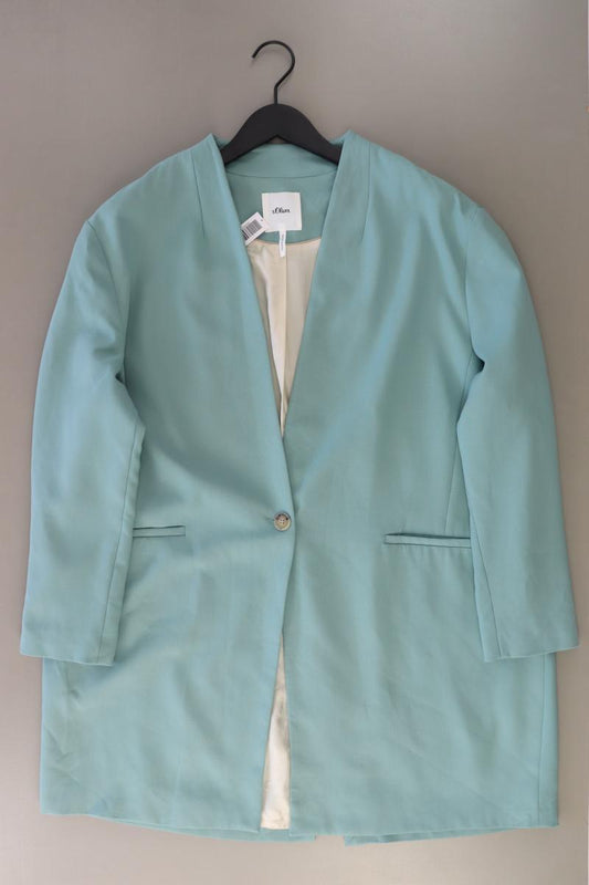 s.Oliver Longblazer Gr. 44 neuwertig türkis aus Polyester