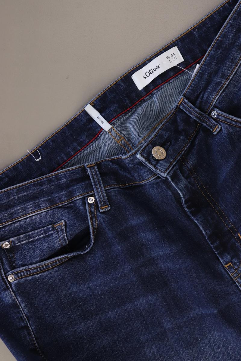 s.Oliver Straight Jeans Gr. 44/L32 blau aus Baumwolle