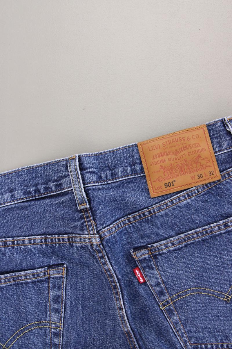 Levi's Straight Jeans für Herren Gr. W30/L32 blau aus Baumwolle