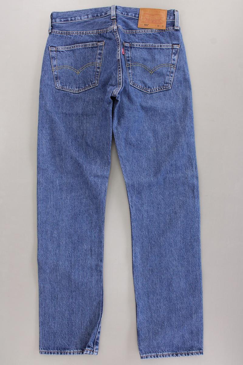 Levi's Straight Jeans für Herren Gr. W30/L32 blau aus Baumwolle
