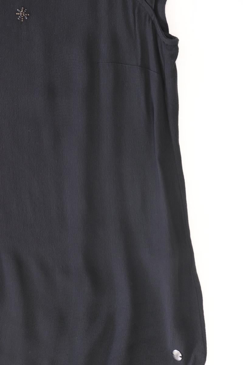 s.Oliver Kurzarmbluse Gr. 40 schwarz aus Viskose