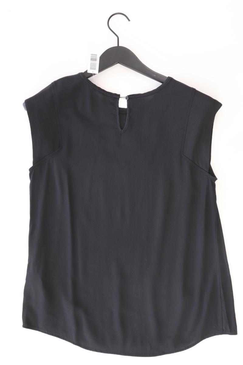 s.Oliver Kurzarmbluse Gr. 40 schwarz aus Viskose