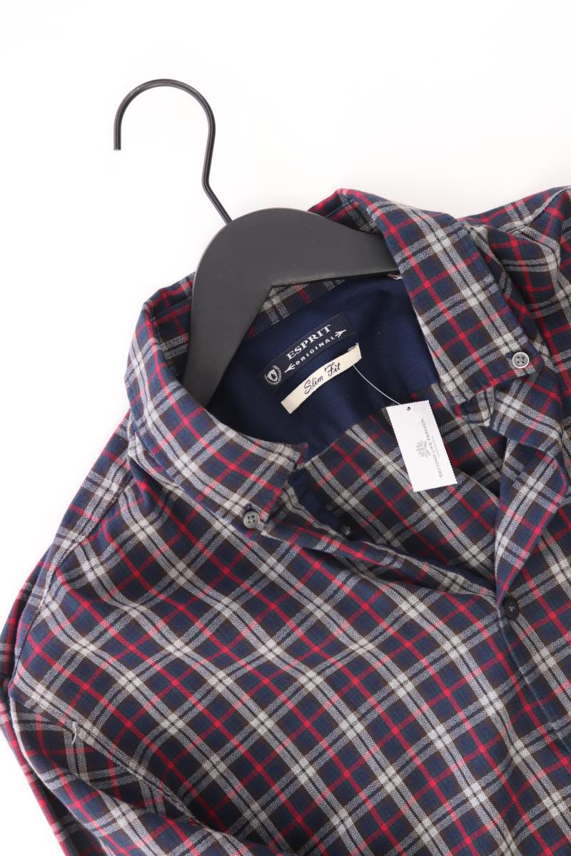 Esprit Karohemd für Herren Gr. L kariert Langarm mehrfarbig aus Baumwolle