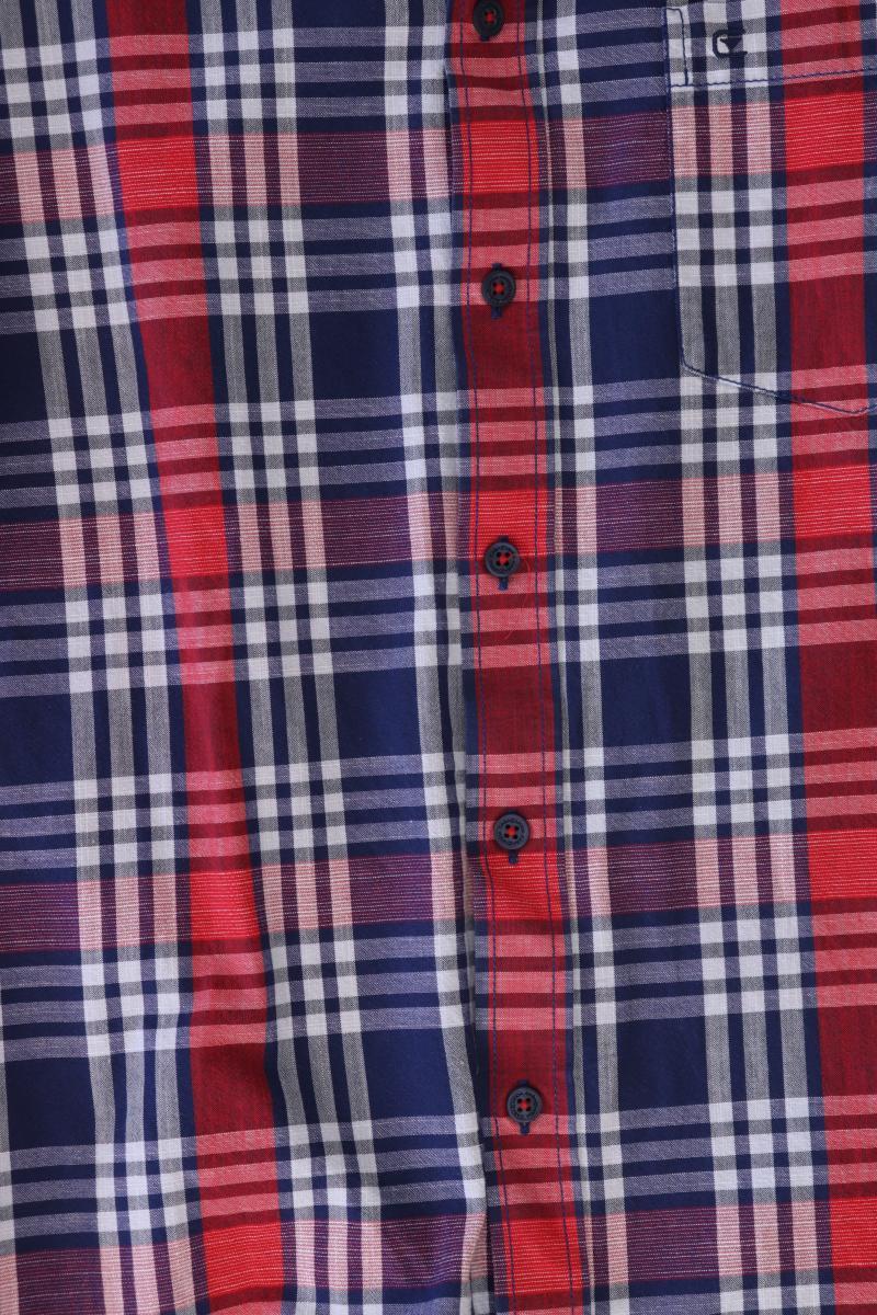 Casa Moda Karohemd für Herren Gr. Hemdgröße 41/42 kariert Kurzarm mehrfarbig