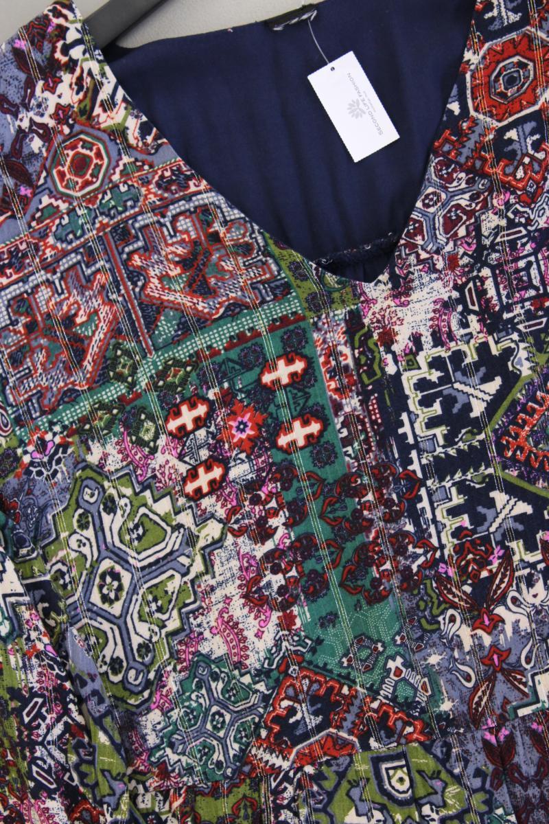 Langarmkleid Gr. 46 mehrfarbig