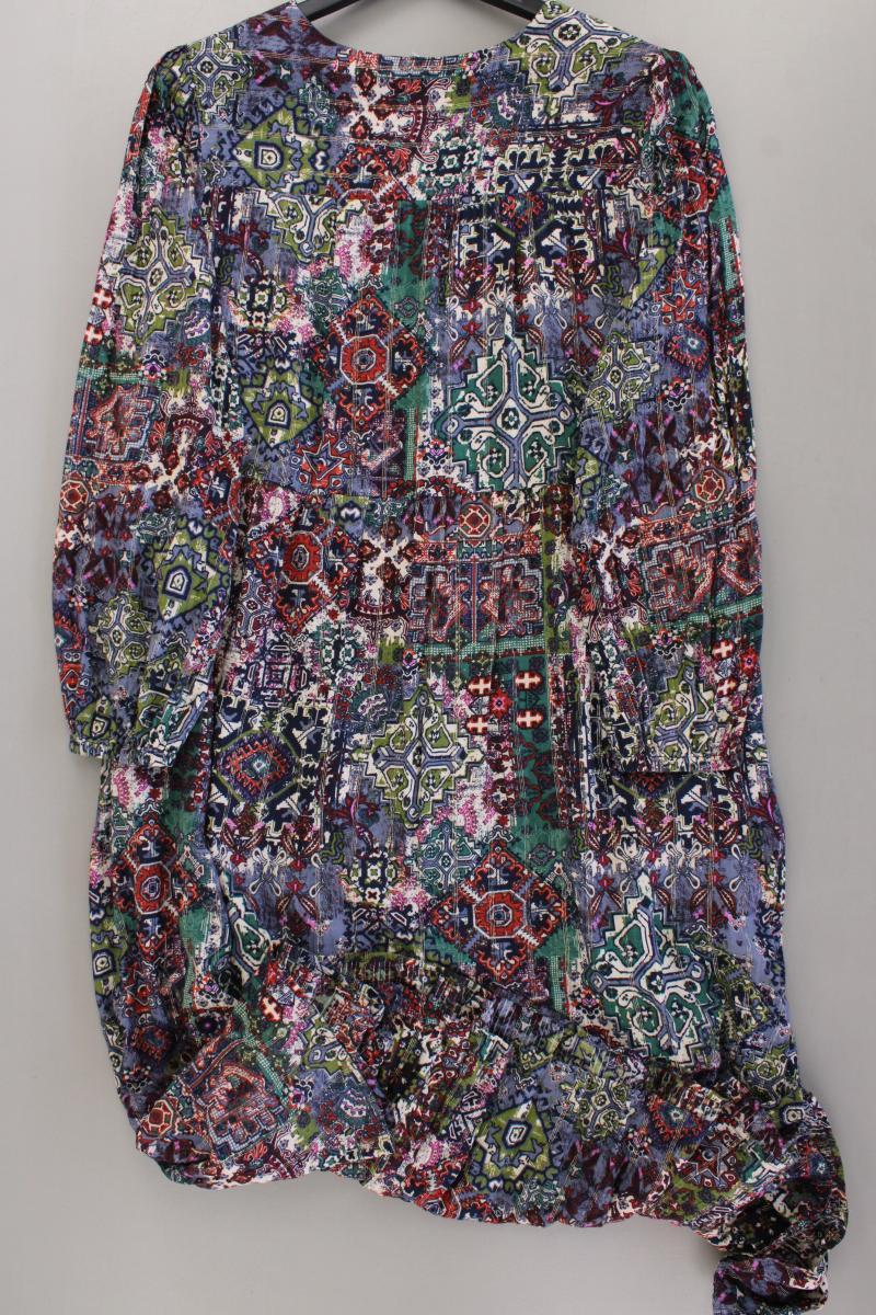 Langarmkleid Gr. 46 mehrfarbig