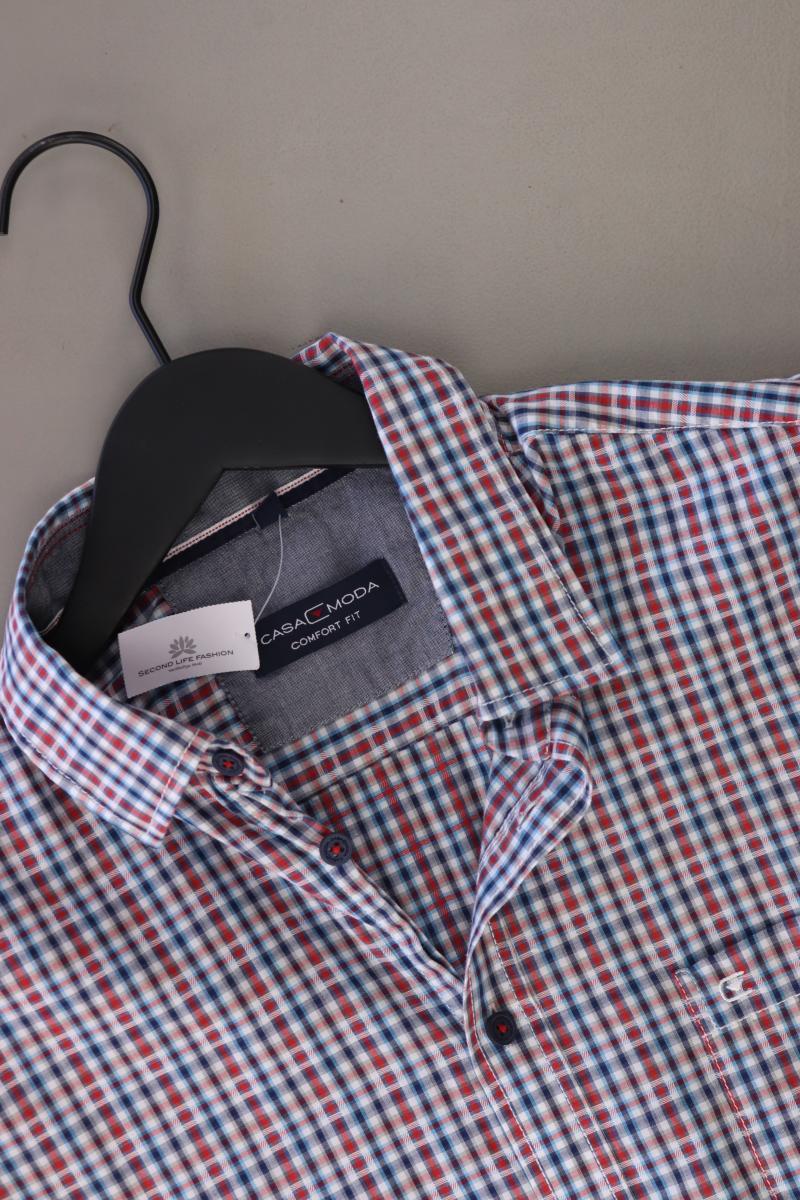 Casa Moda Karohemd für Herren Gr. L kariert Kurzarm mehrfarbig aus Baumwolle