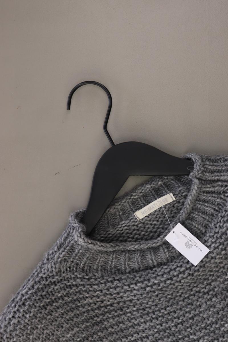 HEIMATLIEBE Grobstrickpullover Gr. M grau aus Polyacryl