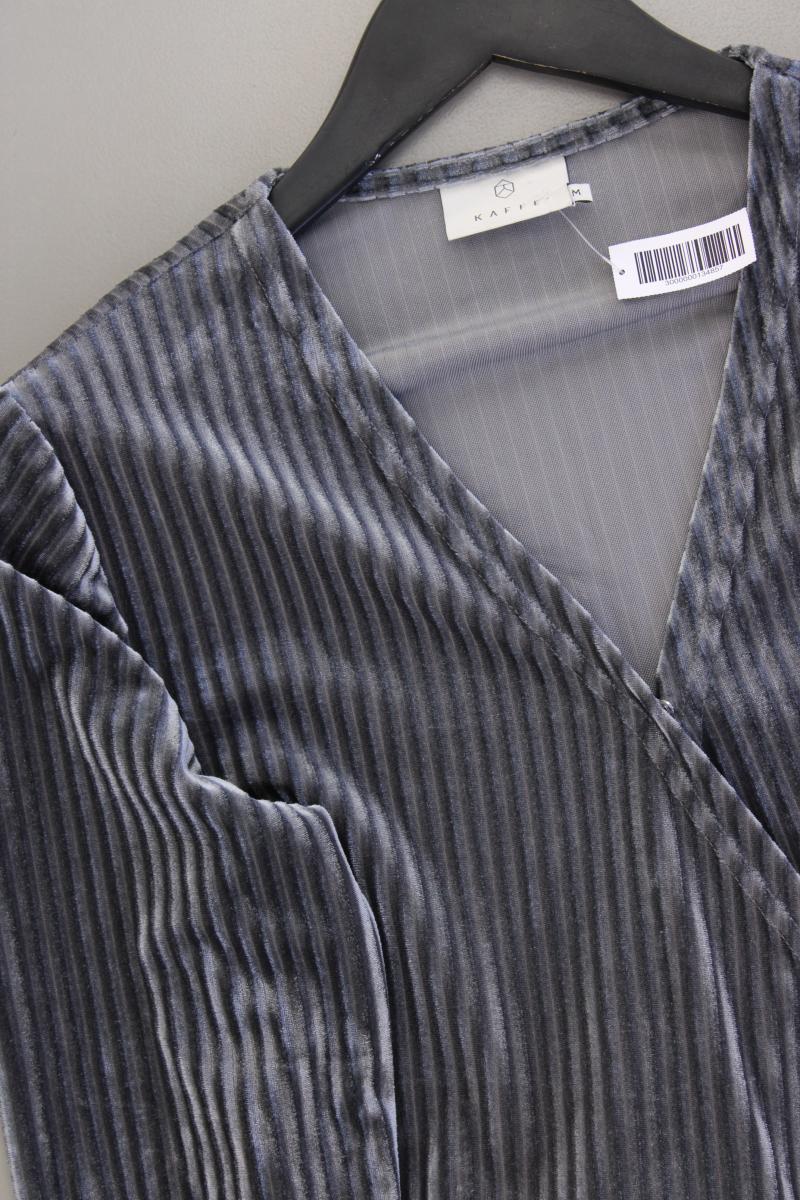 Kaffe Wickelkleid Gr. M Langarm silber aus Polyester