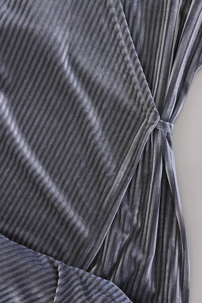 Kaffe Wickelkleid Gr. M Langarm silber aus Polyester