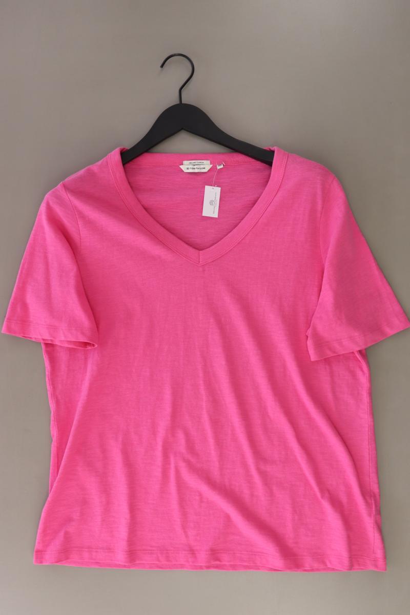 Tom Tailor T-Shirt Gr. XXXL Kurzarm pink aus Baumwolle