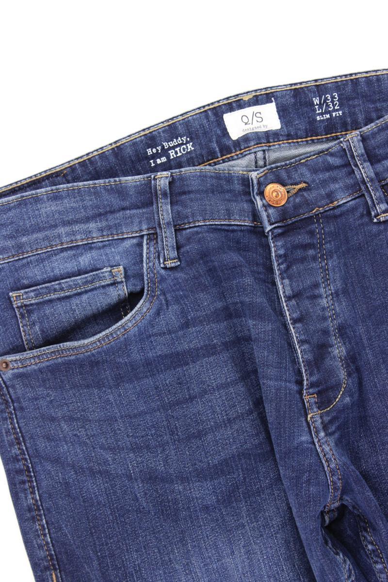 QS by s.Oliver Slim Jeans für Herren Gr. W33/L32 blau