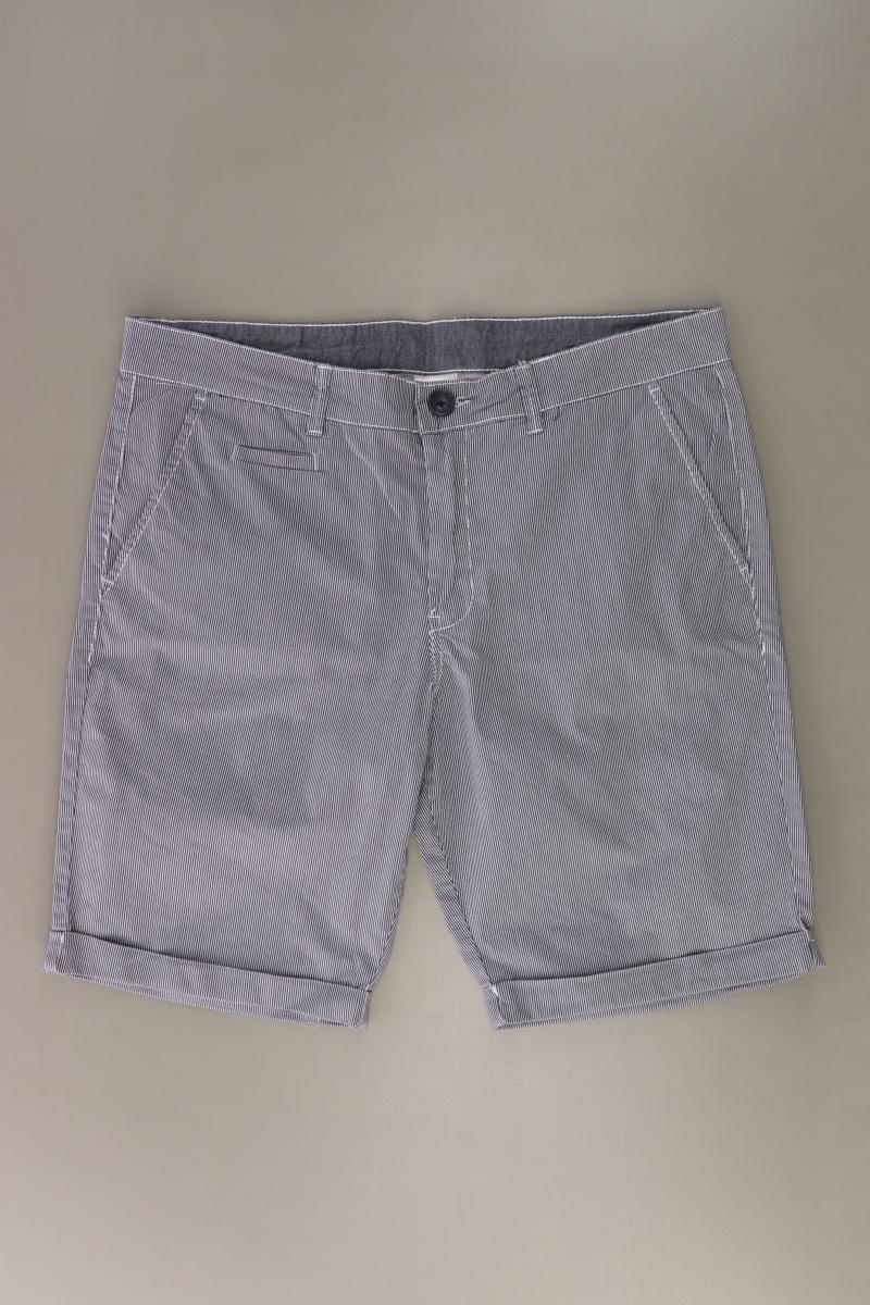 Straight Up Shorts für Herren Gr. 50 gestreift blau aus Baumwolle