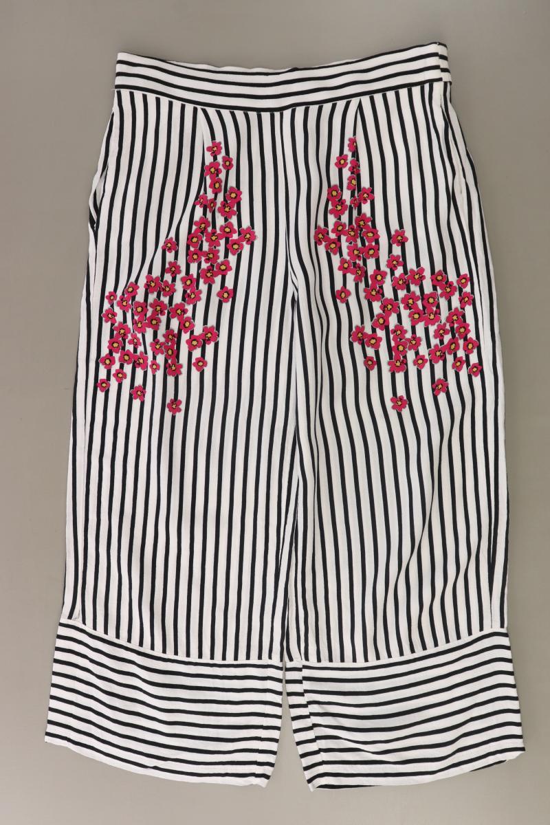 Zara Stretchhose Gr. S gestreift weiß