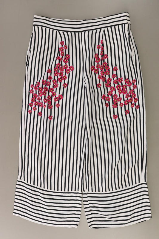Zara Stretchhose Gr. S gestreift weiß