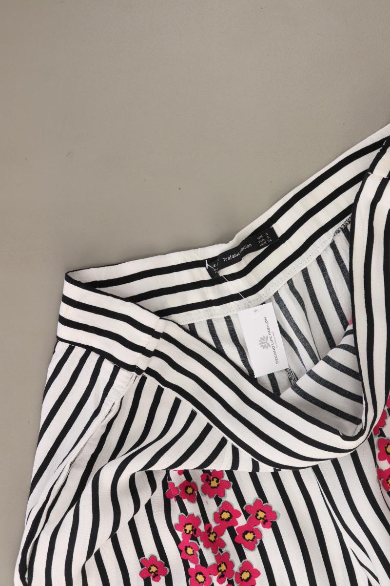 Zara Stretchhose Gr. S gestreift weiß