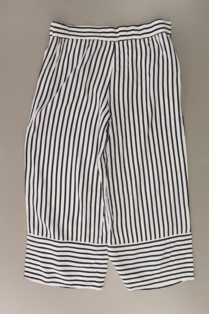 Zara Stretchhose Gr. S gestreift weiß