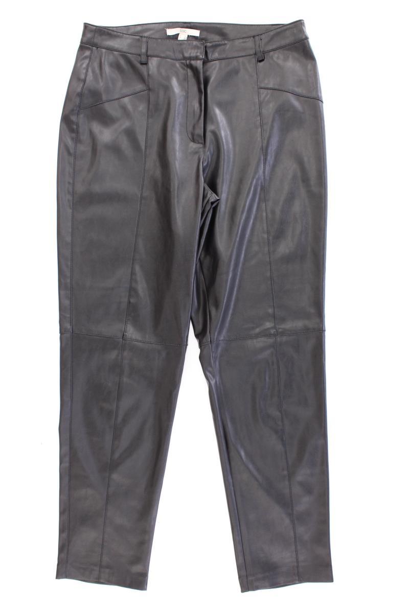 edc by Esprit Kunstlederhose Gr. 38 schwarz aus Polyester