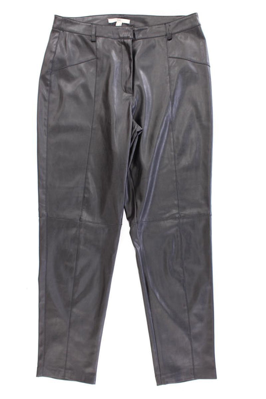 edc by Esprit Kunstlederhose Gr. 38 schwarz aus Polyester