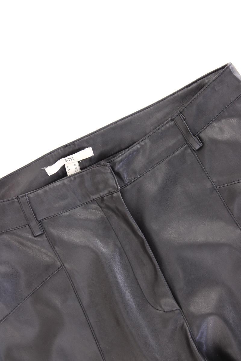 edc by Esprit Kunstlederhose Gr. 38 schwarz aus Polyester