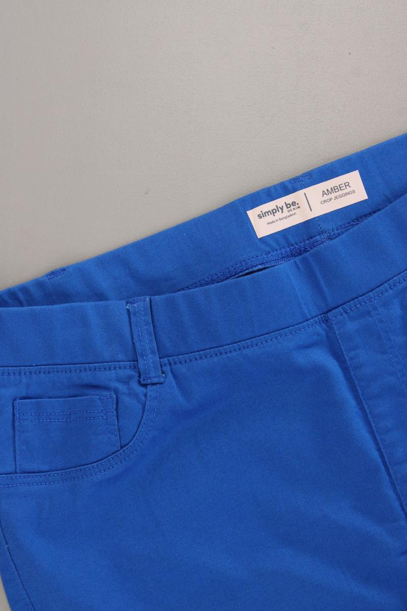Simply Be Denim Stretchhose Gr. 48 blau aus Baumwolle