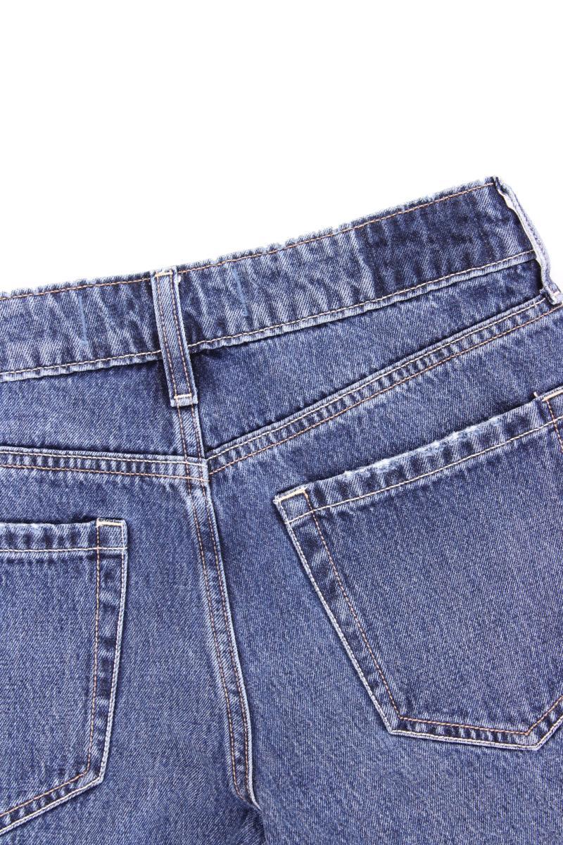 Hollister Curvy Mid-Rise Baggy Jeans Gr. W25 neuwertig blau aus Baumwolle