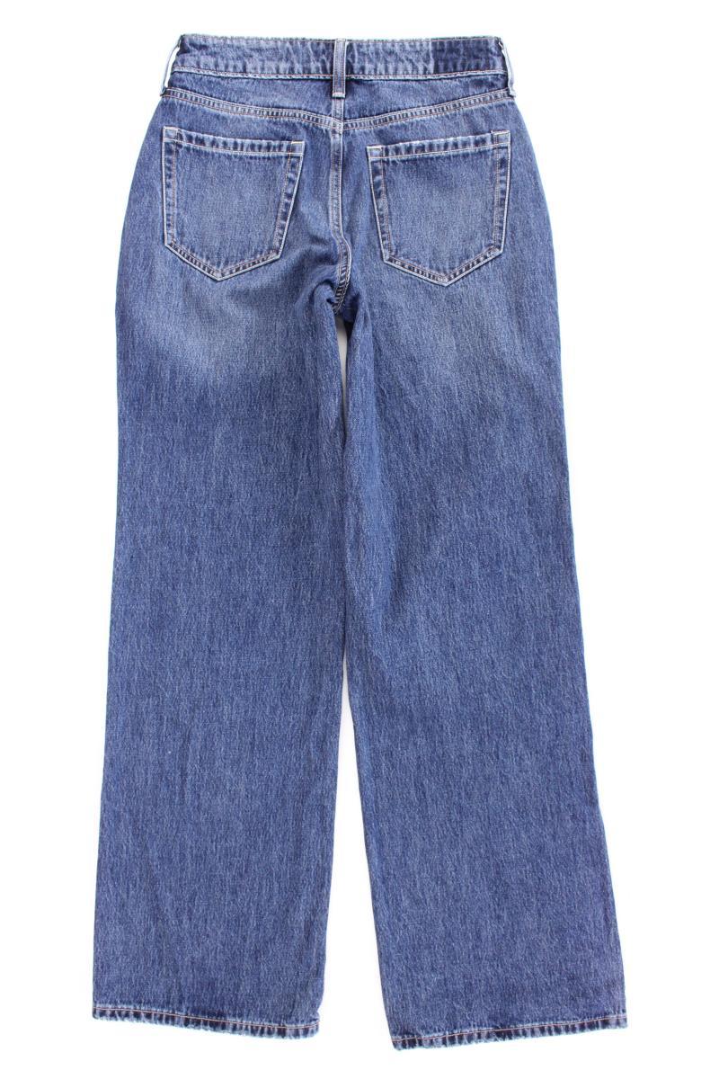 Hollister Curvy Mid-Rise Baggy Jeans Gr. W25 neuwertig blau aus Baumwolle