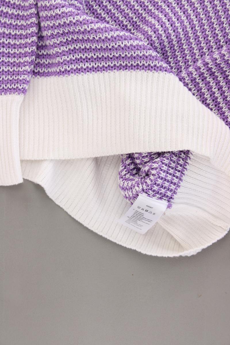 Himmelblau Grobstrickpullover Gr. 34 lila aus Viskose